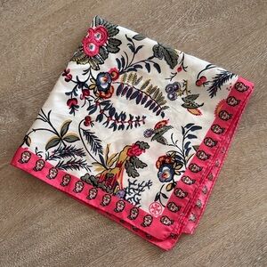 EUC Tory Burch Floral Silk Scarf